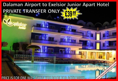 Dalaman Airport Transfers to Marmaris Exelsior Junior Apart Hotel